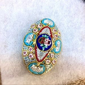 Mosaic glass pin 🌈